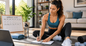 Routine fitness quotidiana a casa per mantenere la motivazione
